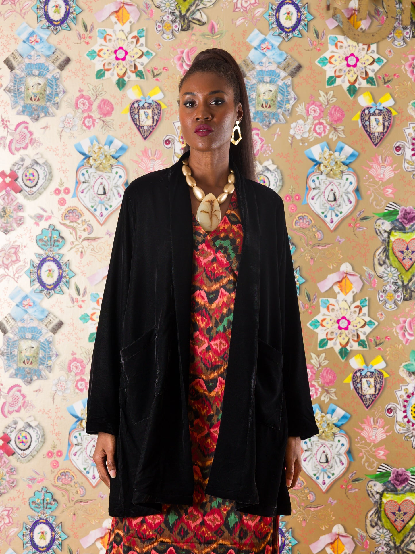 Kimono Kilwa Masoko in velluto di seta
