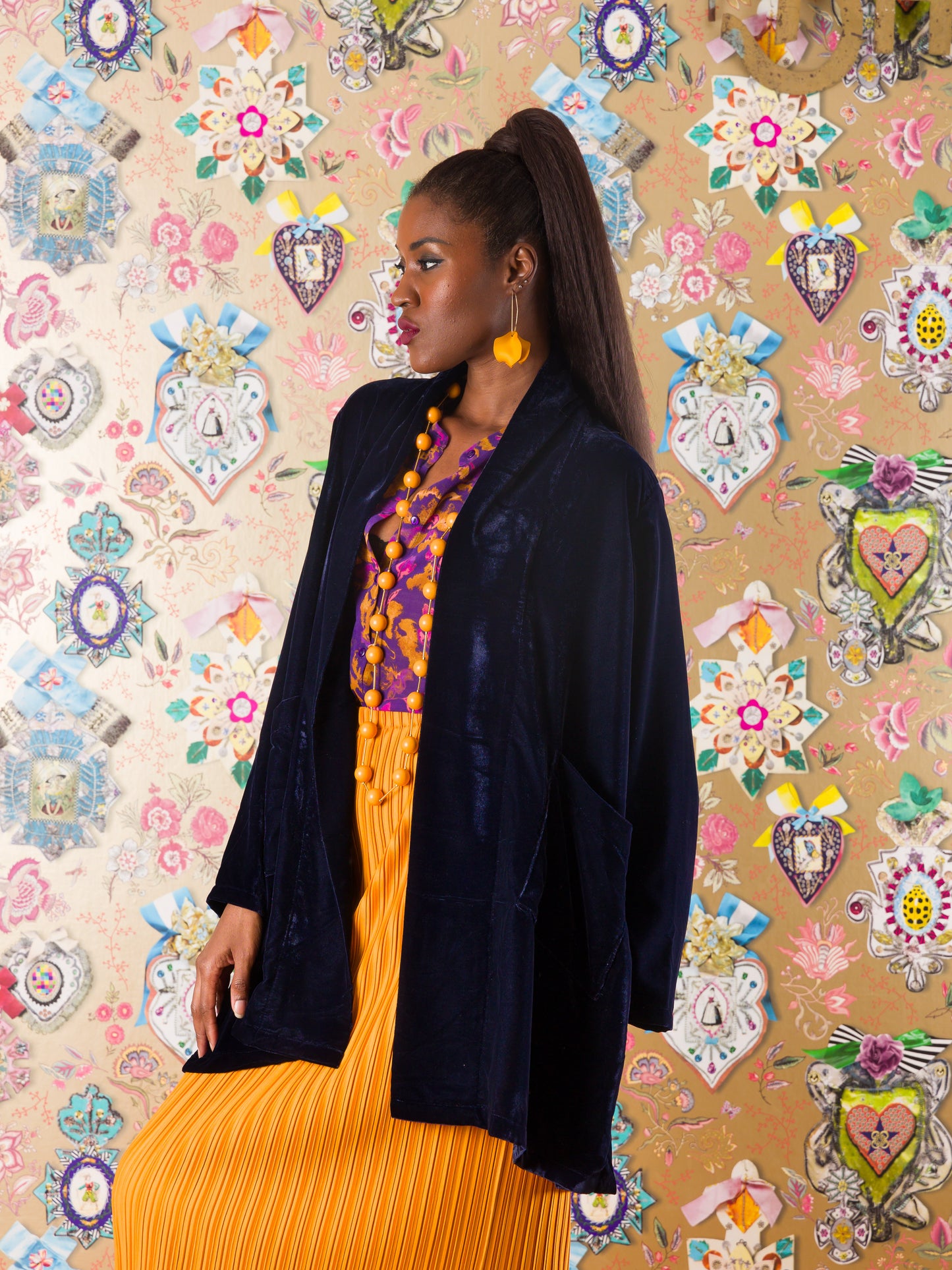 Kimono Kilwa Masoko in velluto di seta