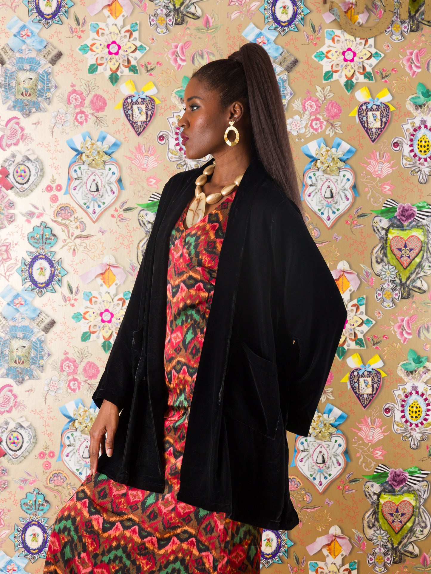 Kimono Kilwa Masoko in velluto di seta