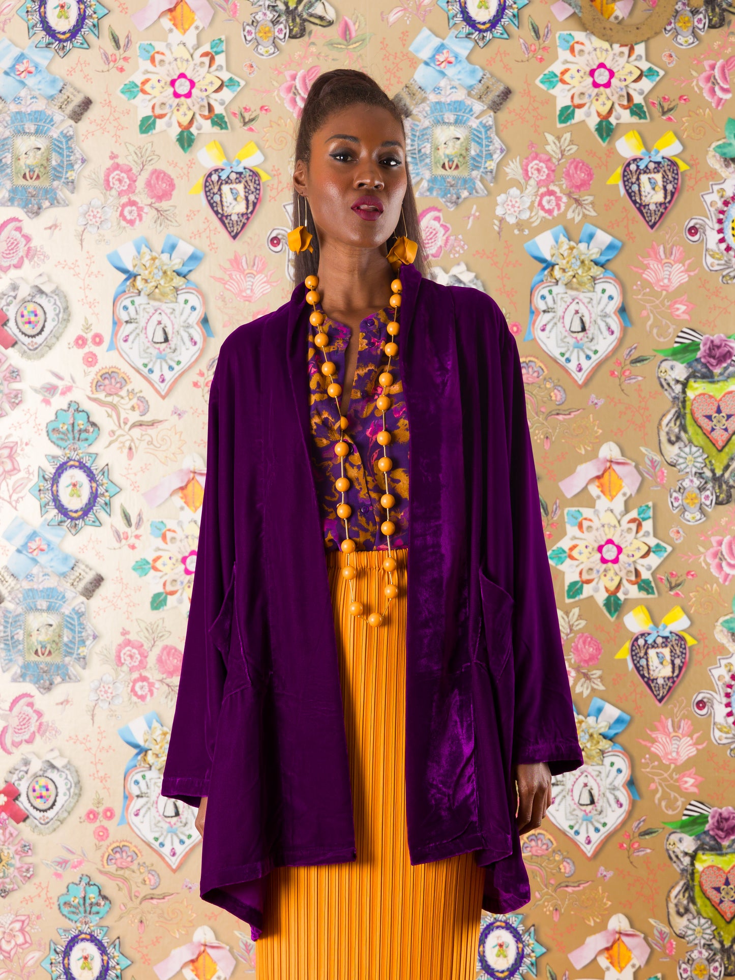 Kimono Kilwa Masoko in velluto di seta