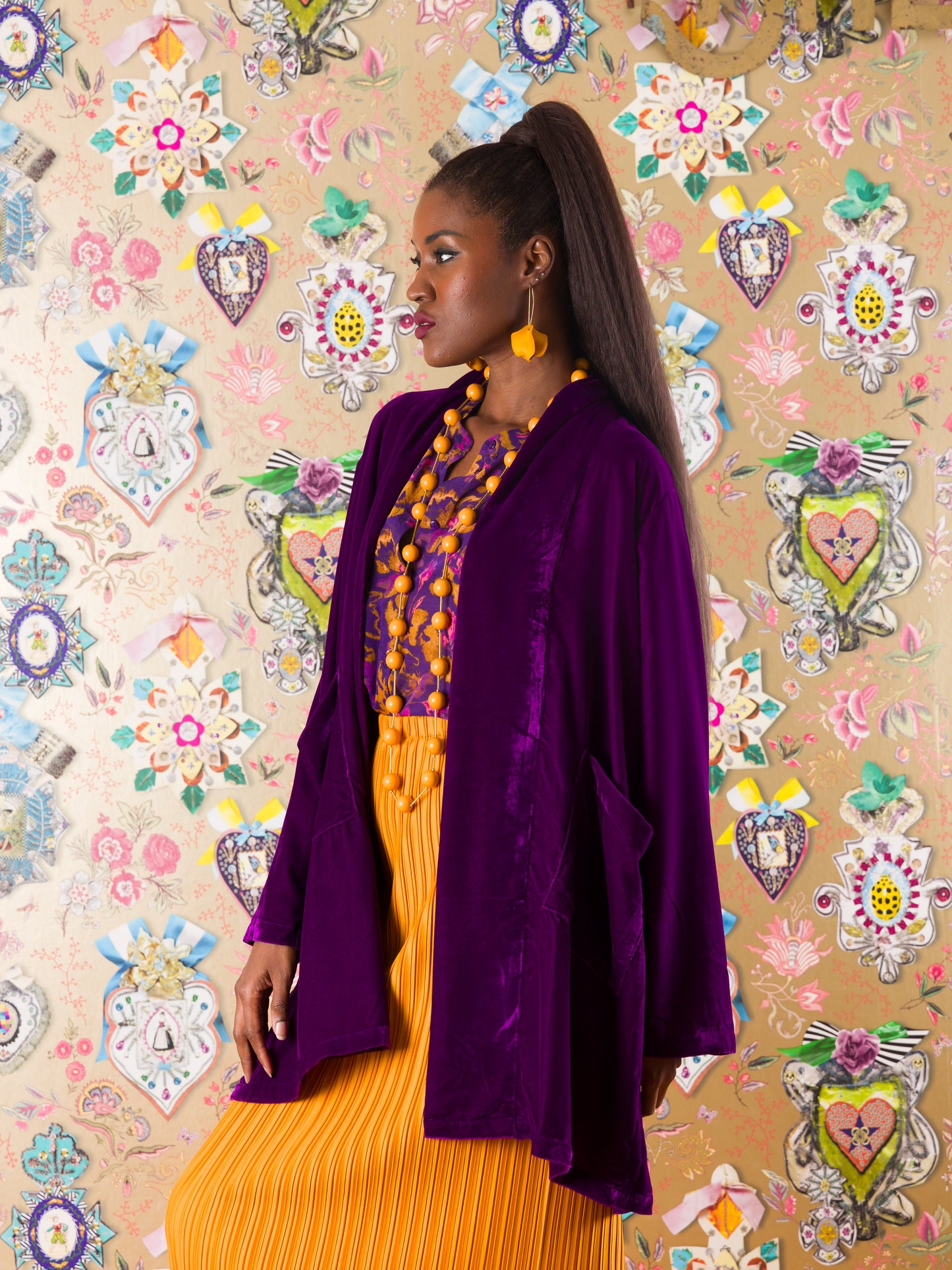 Kimono Kilwa Masoko in velluto di seta