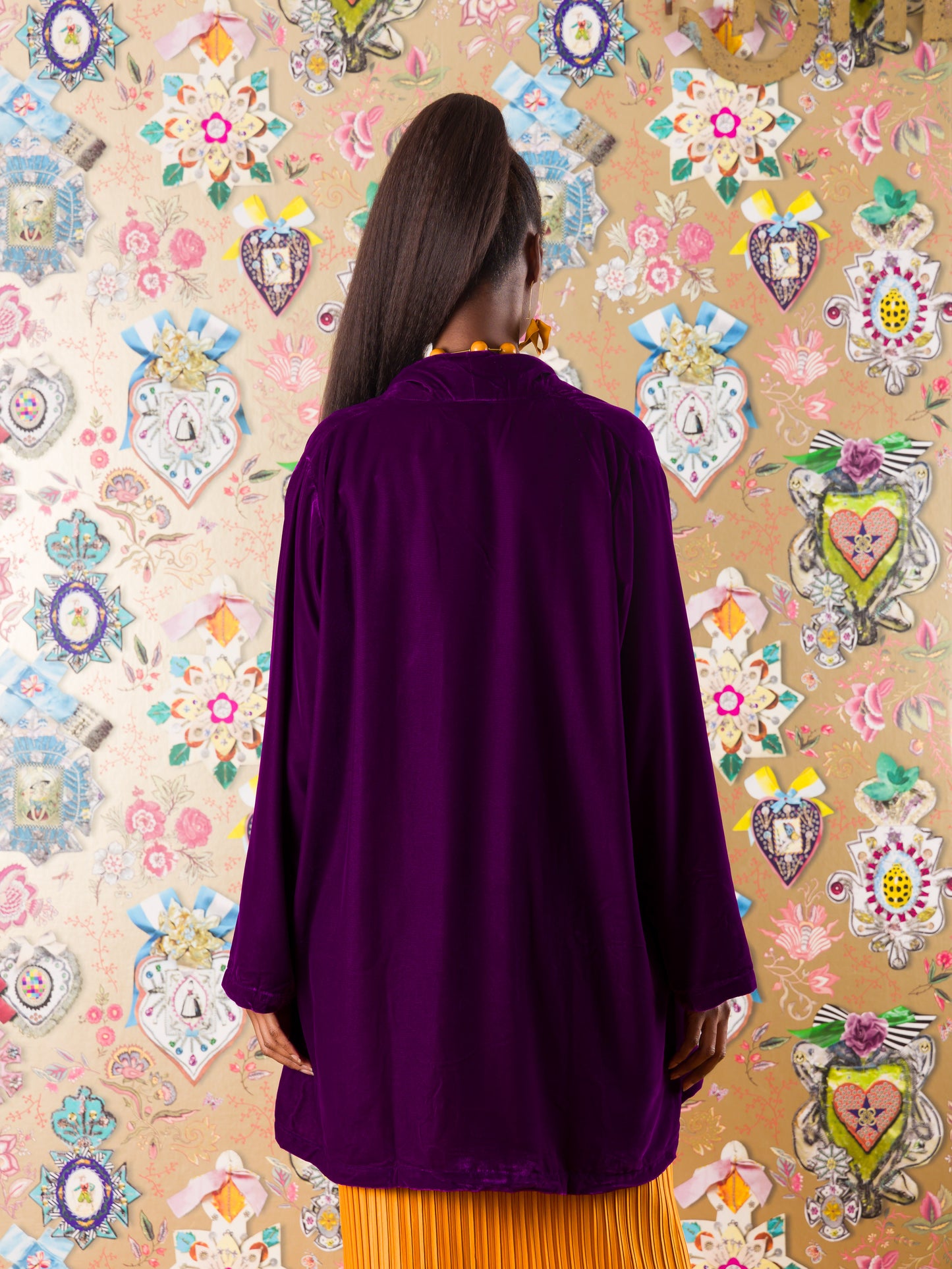 Kimono Kilwa Masoko in velluto di seta