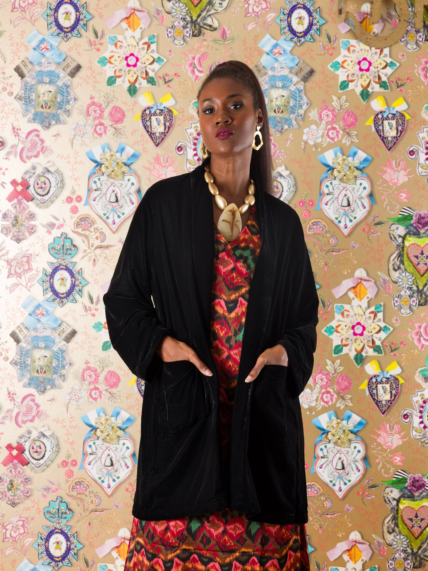 Kimono Kilwa Masoko in velluto di seta