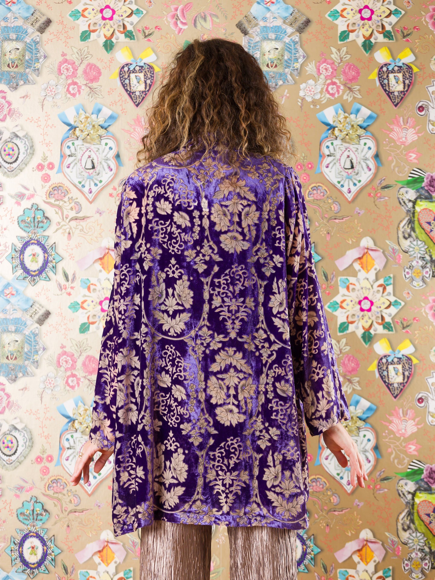 Kimono Kilwa Masoko in velluto devorè