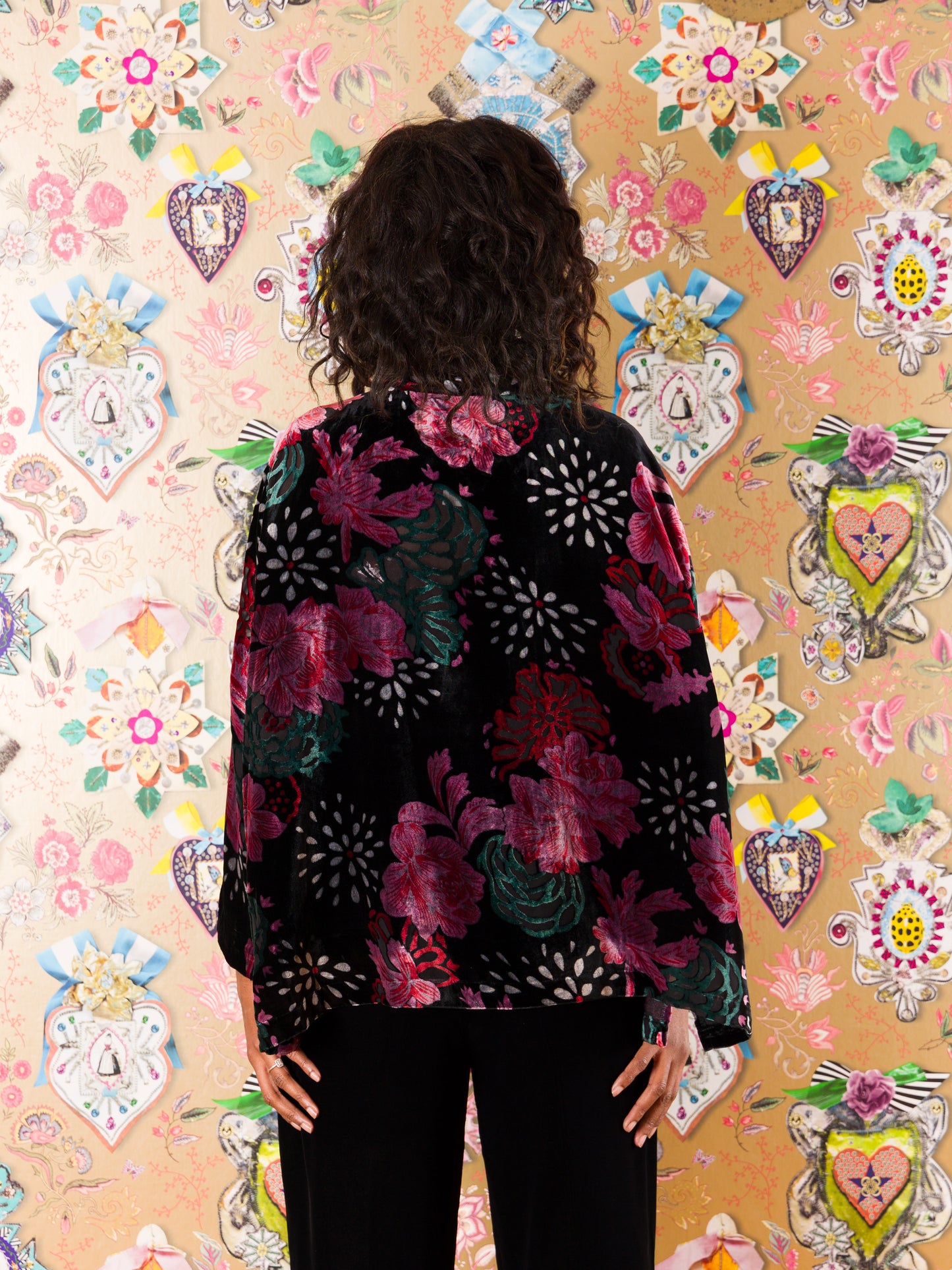 Giacca Pontevedra in velluto devorè