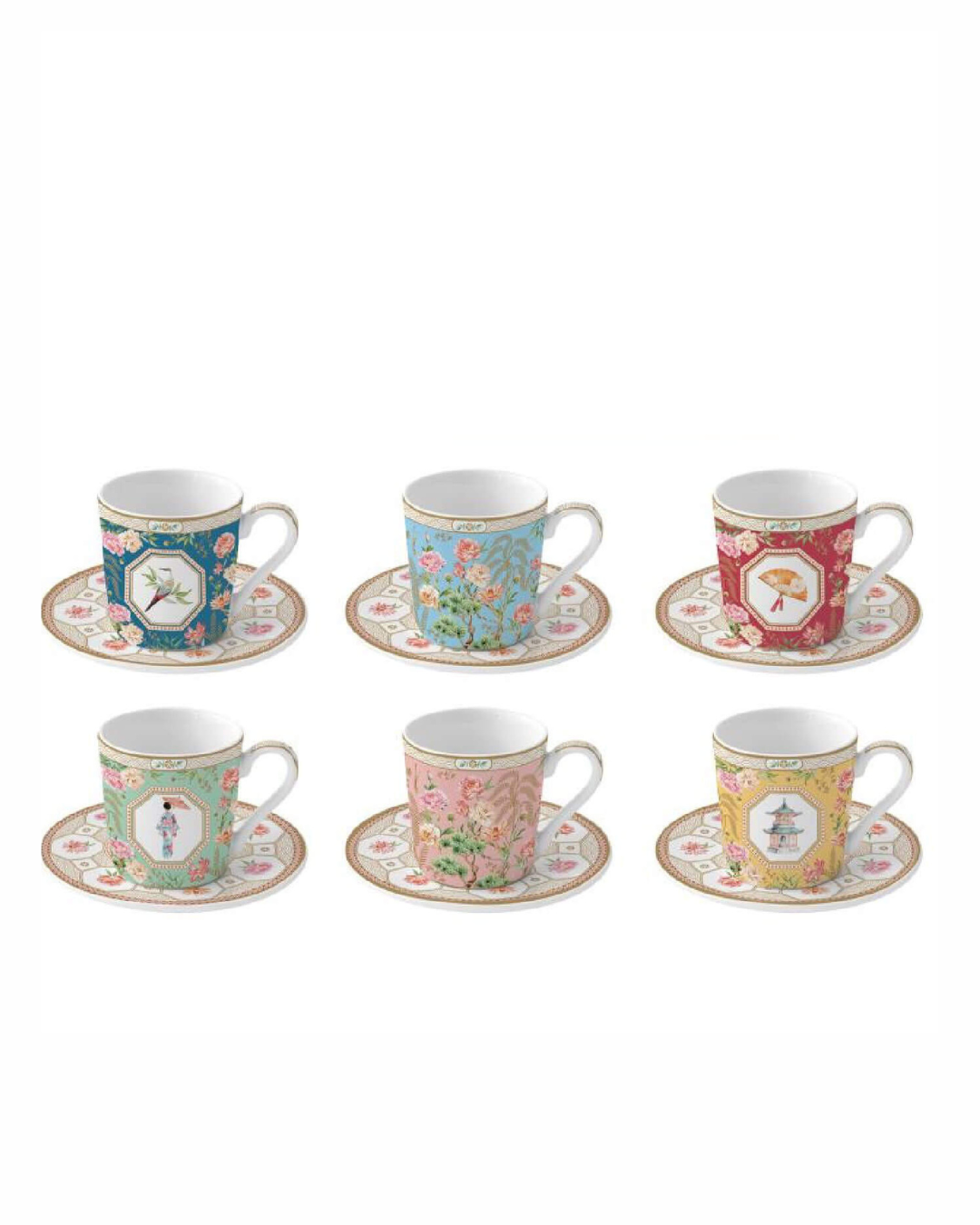 Servizio Sei Tazzine Caffè - Jardine D'orient