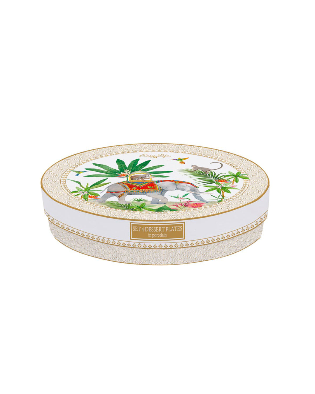 Service four dessert plates - Marajah