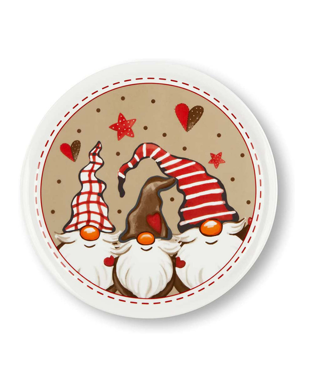 Piatto torta - Gnomo/Snowman