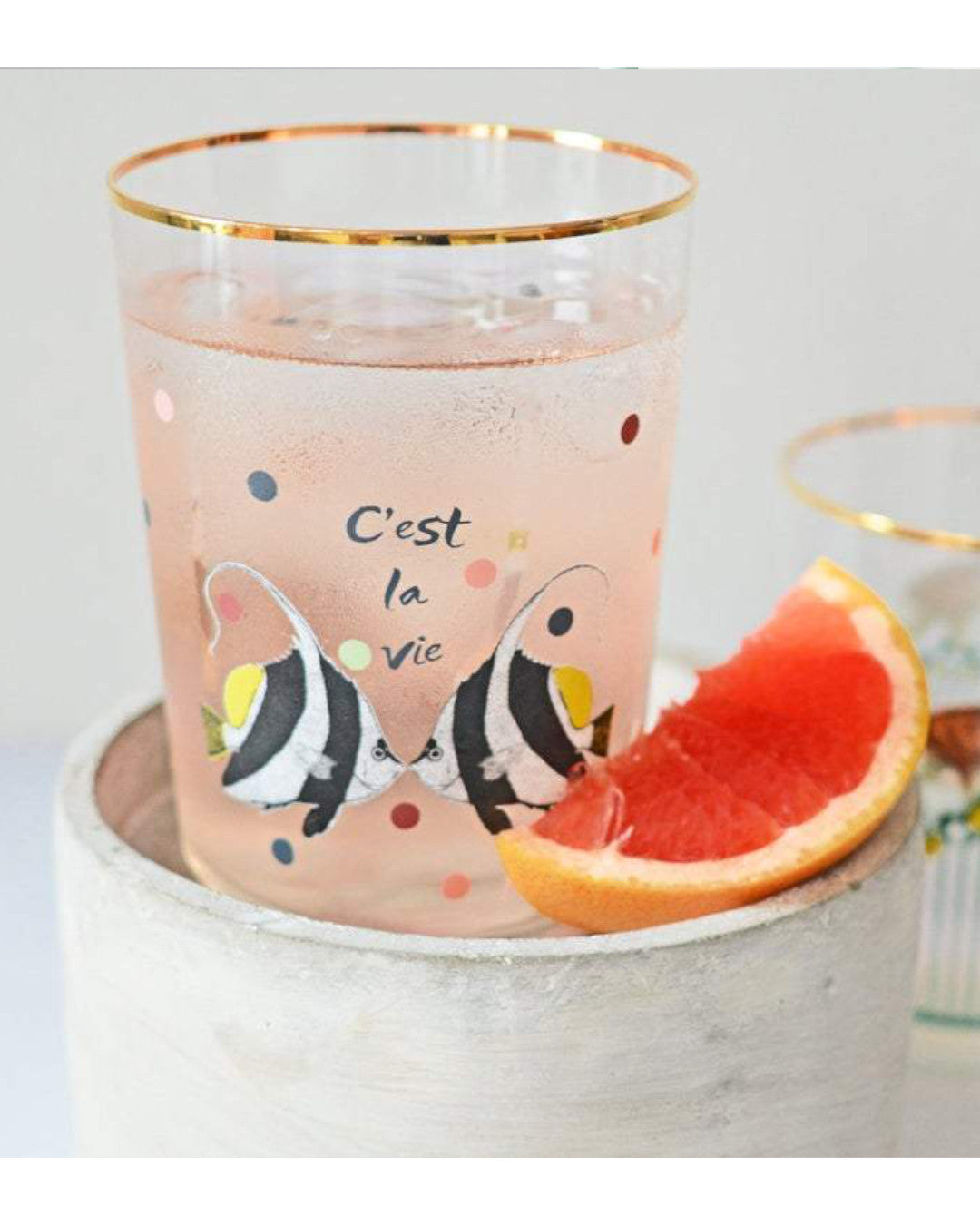 Set of six glasses - Animals