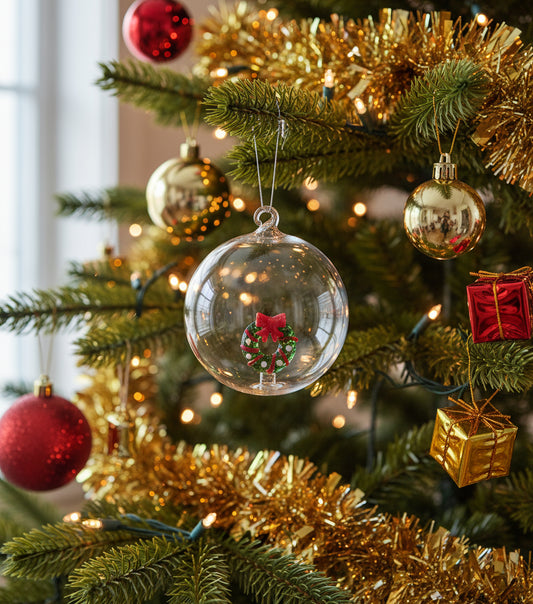 Palla di Natale con Ghirlanda Natalizia