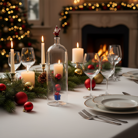 Bottiglia con Pacco Regalo