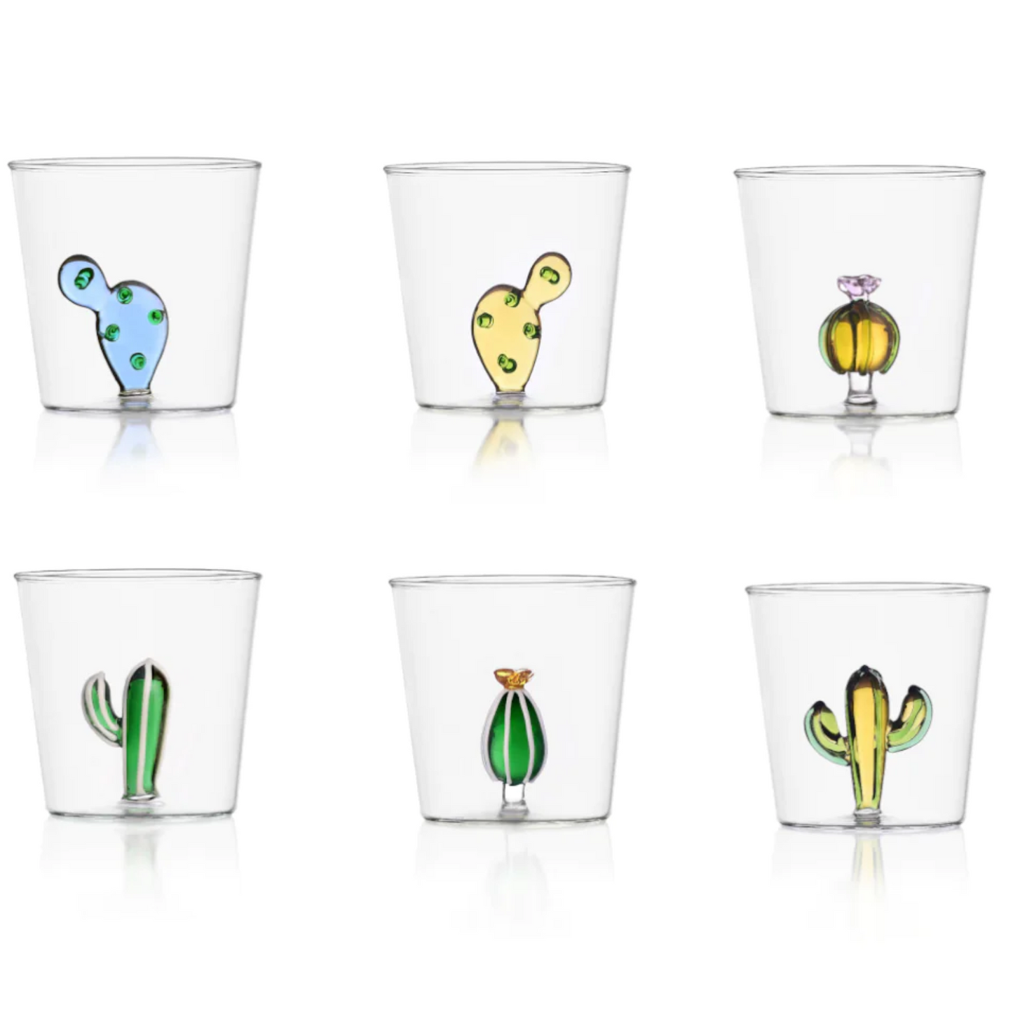 Set 6 Bicchieri Cactus