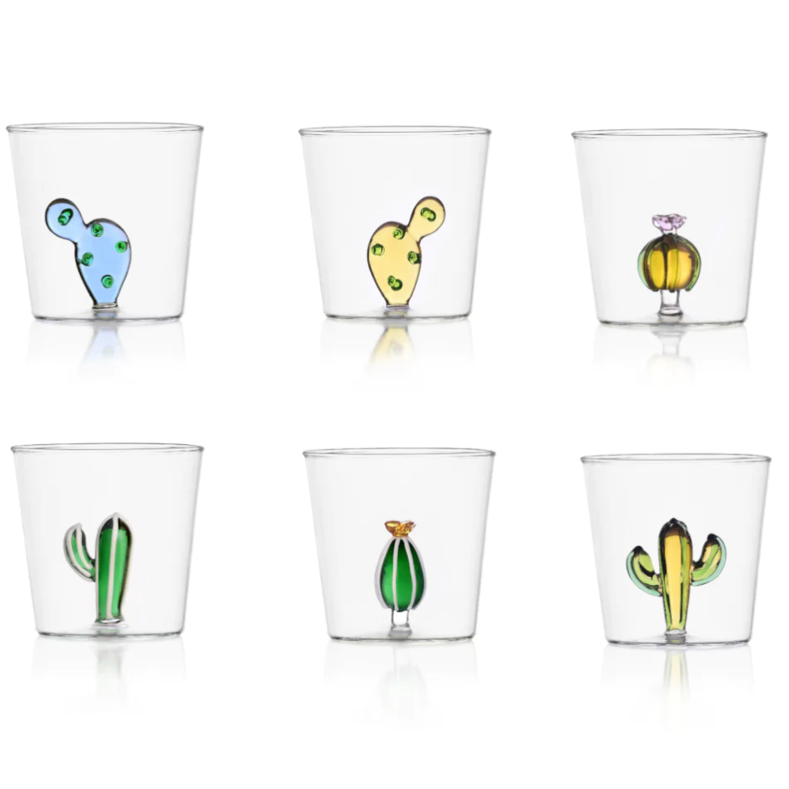 Set 6 Bicchieri Cactus