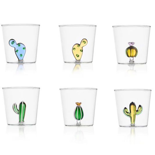 Set 6 Bicchieri Cactus