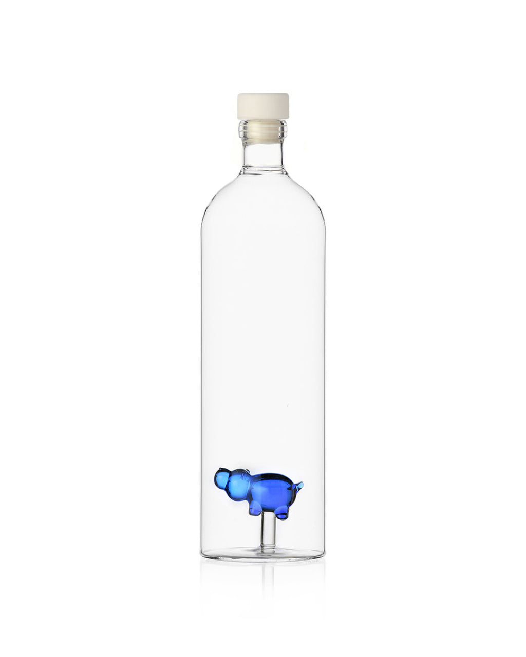 Bottiglia con Cavalluccio Marino Blu