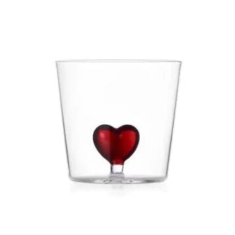 Bicchiere Cuore Rosso