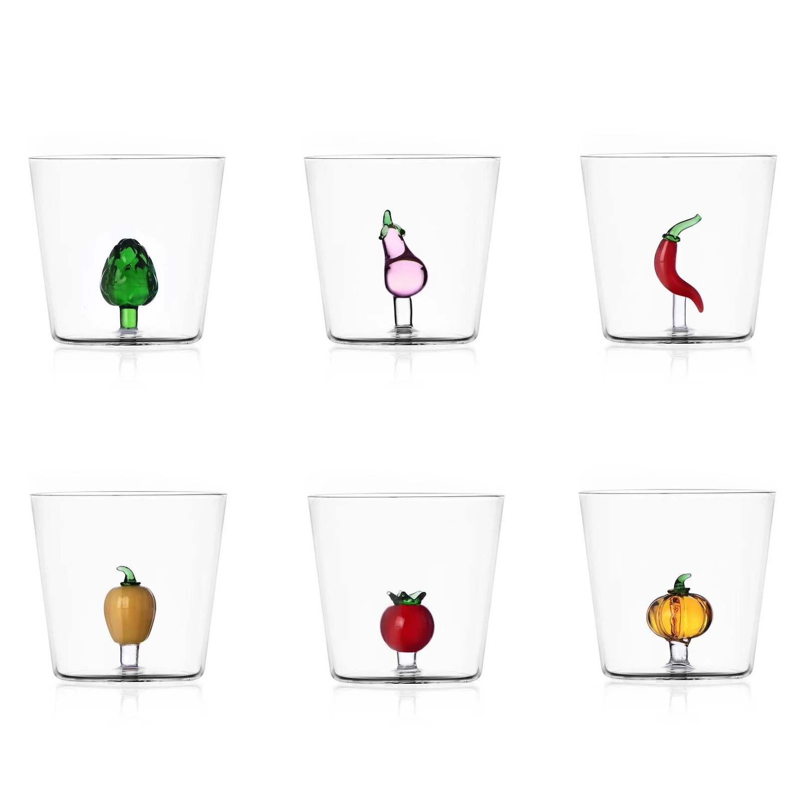 Set 6 Bicchieri Vegetables