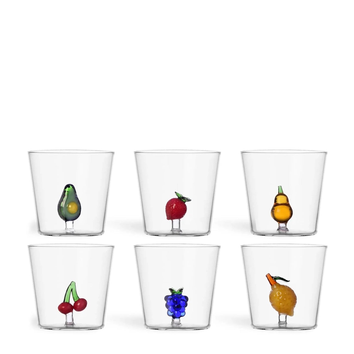 Sei Bicchieri con Frutti