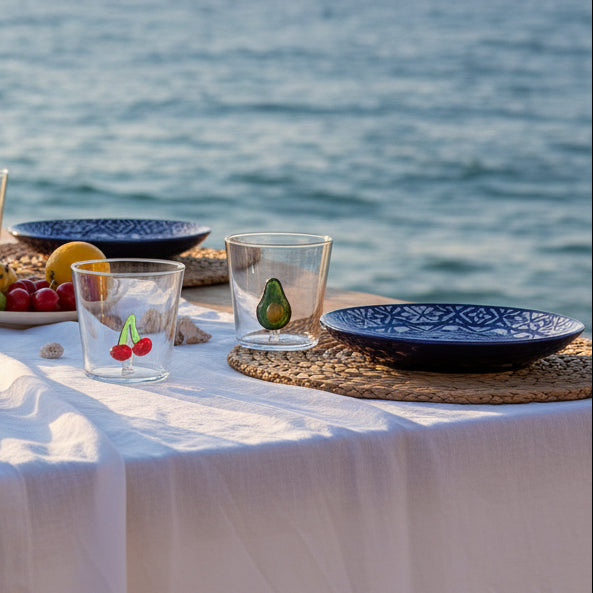 Sei Bicchieri con Frutti