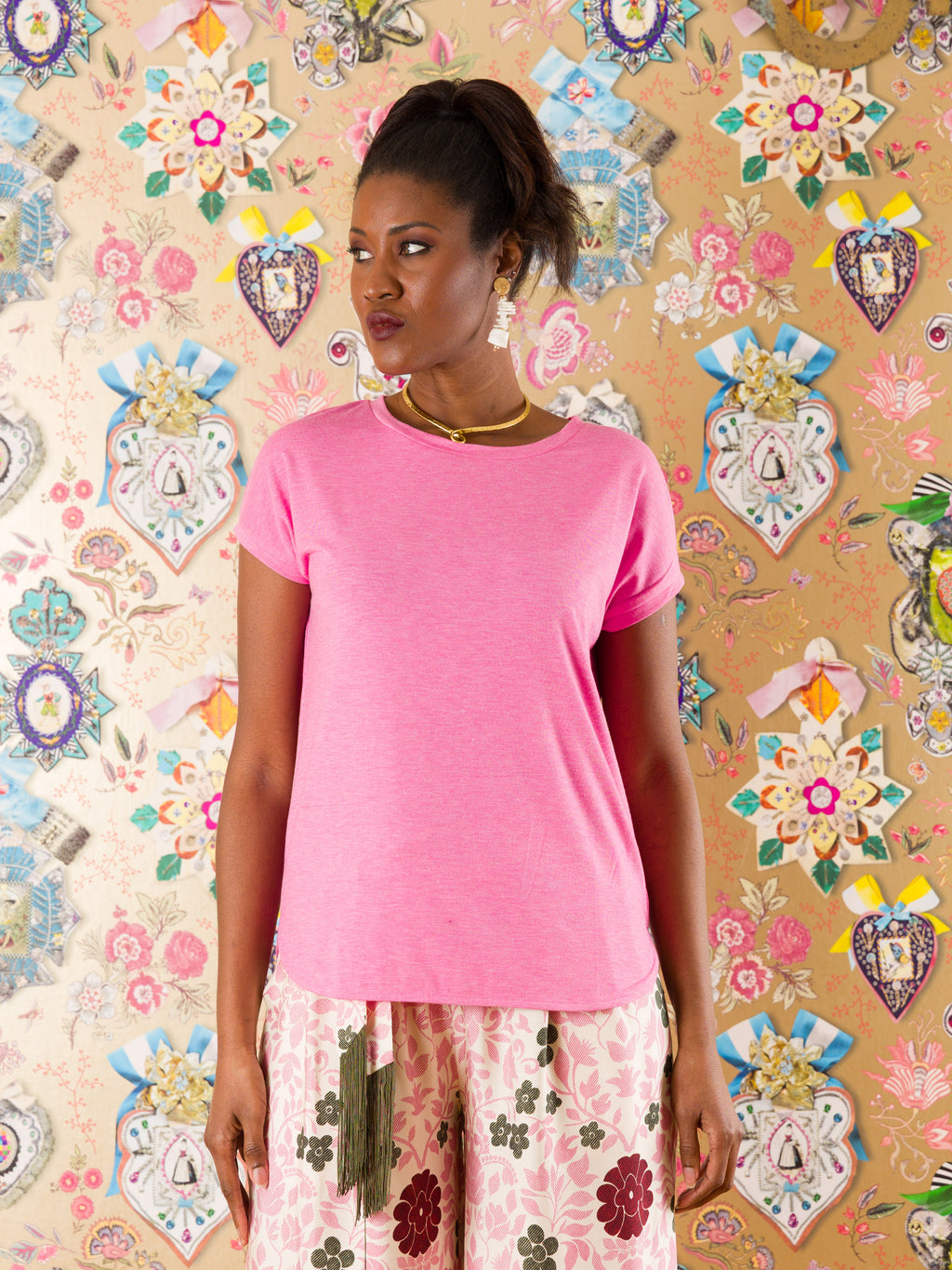 T-shirt Alessandra con lurex