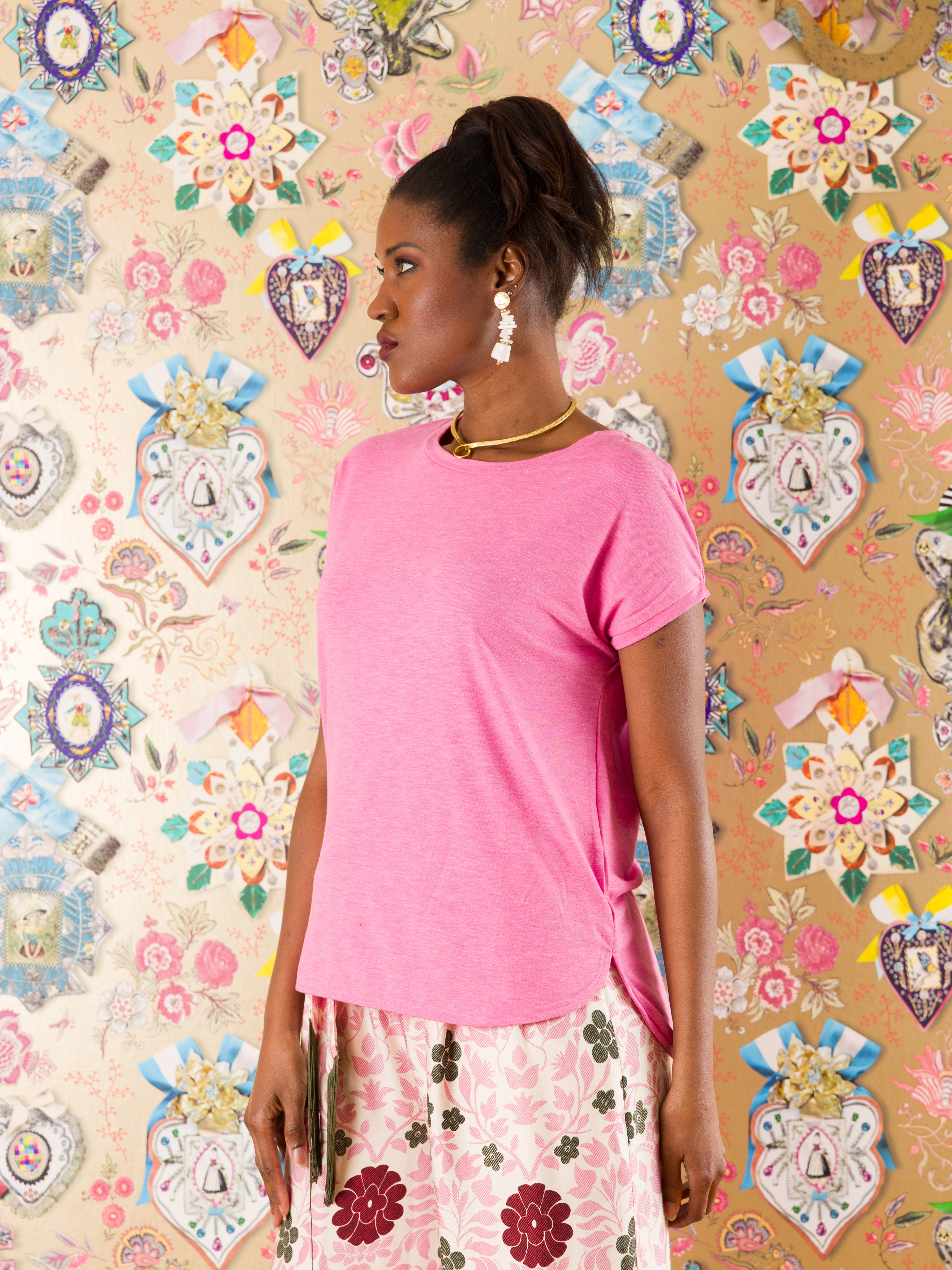 T-shirt Alessandra con lurex