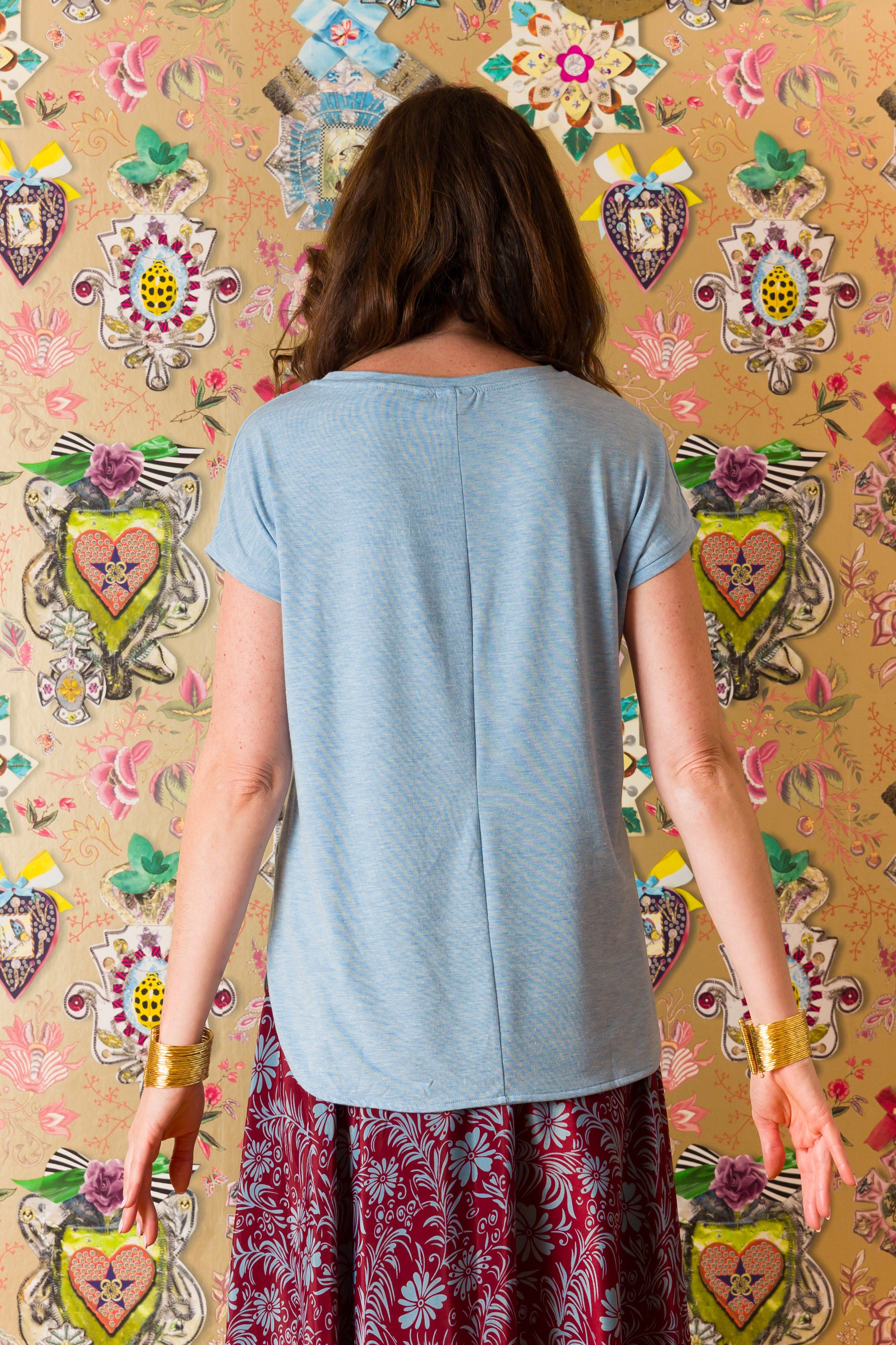 T-shirt Alessandra con lurex