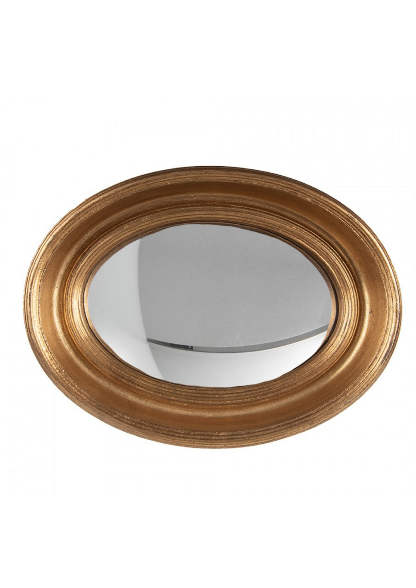 Specchio Fisheye Ovale - Nero & Oro