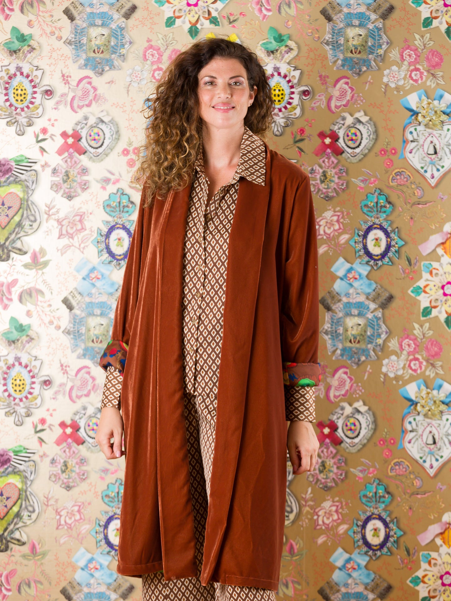 Kimono Cradock in velluto