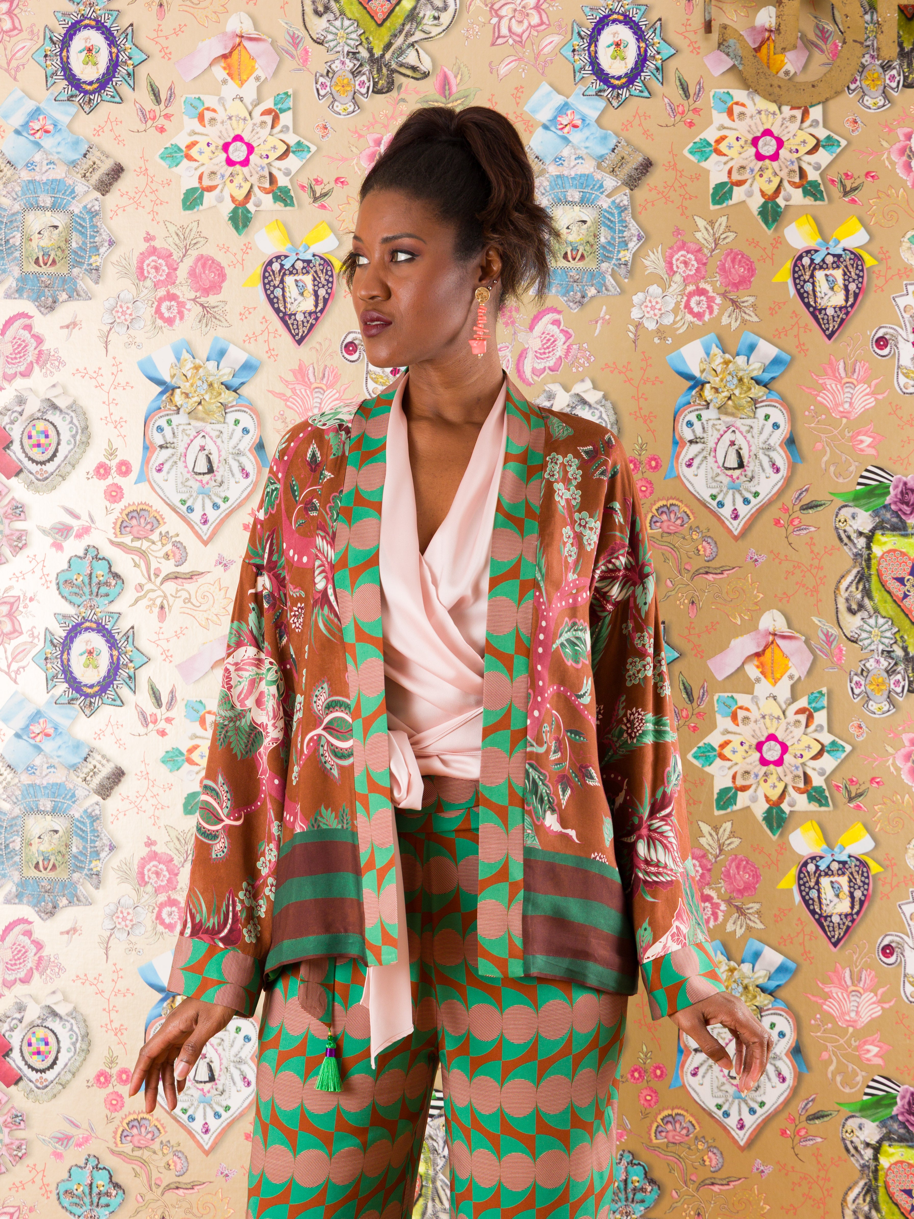 Giacca Kimono Arancio