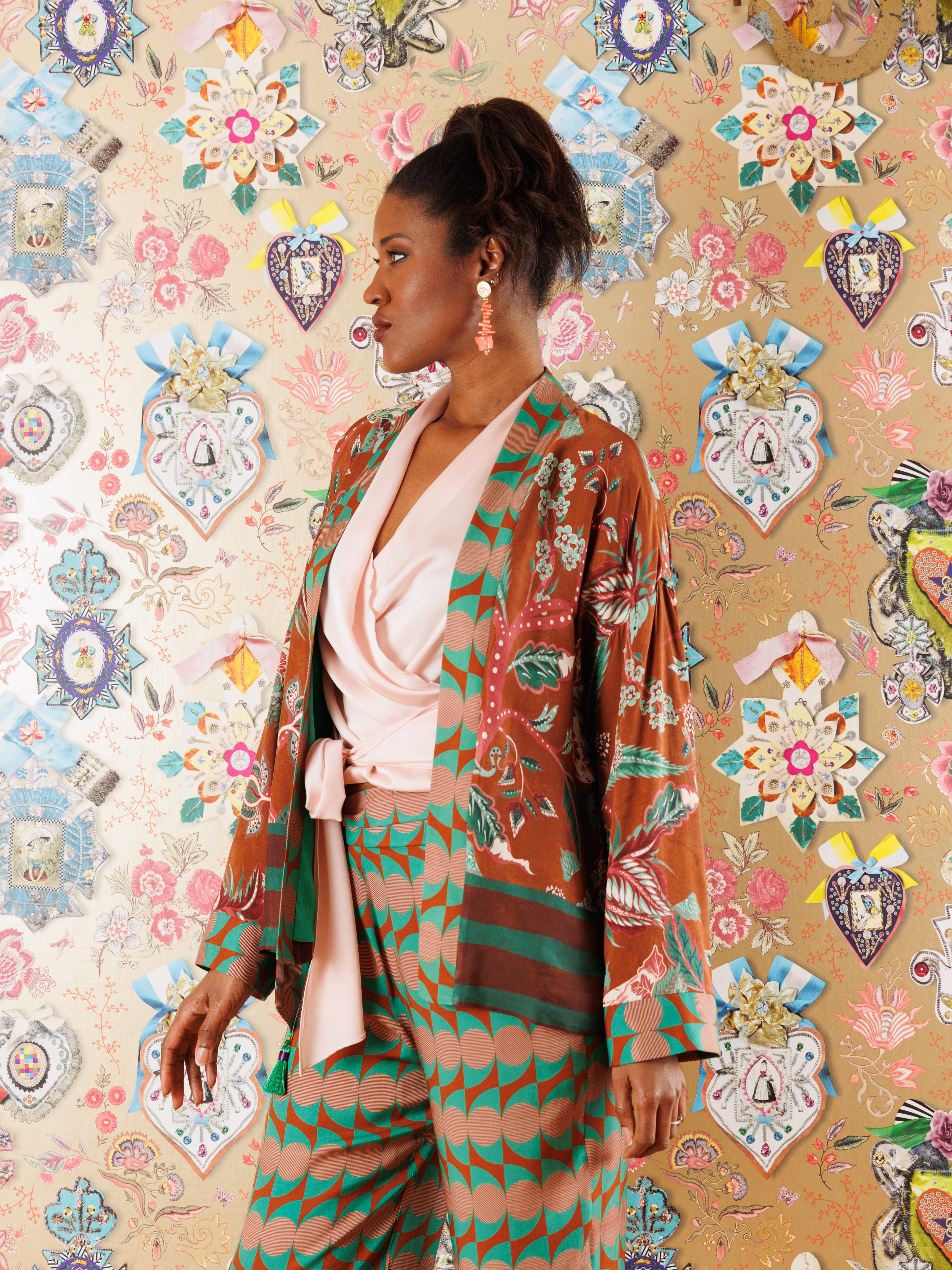 Giacca Kimono Arancio