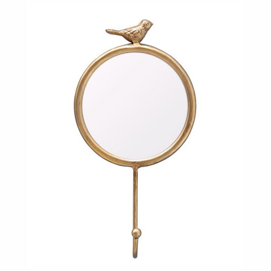 Specchio con gancio uccellino