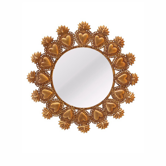 Specchio con cornice di x voto