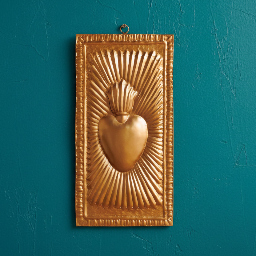 Ex voto su targa dorata