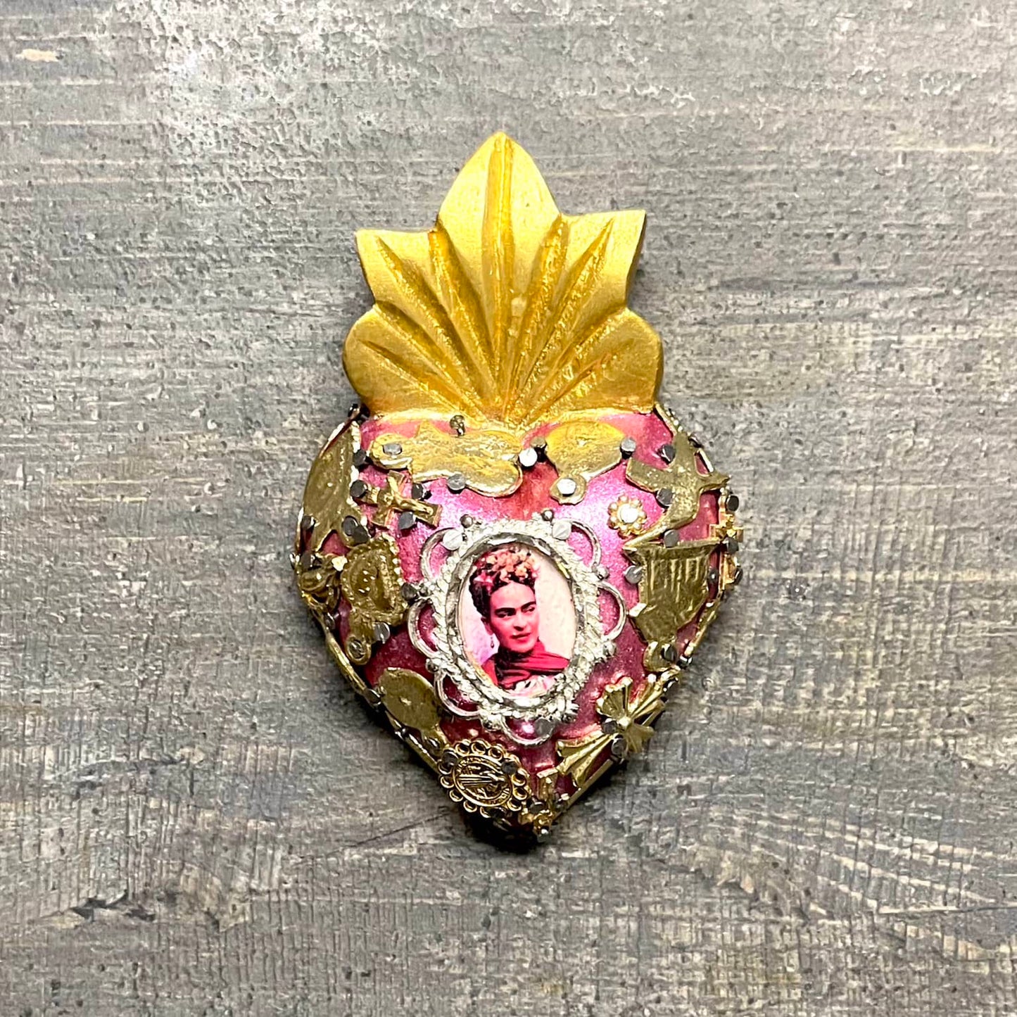 Cuore Sacro In Legno - Frida