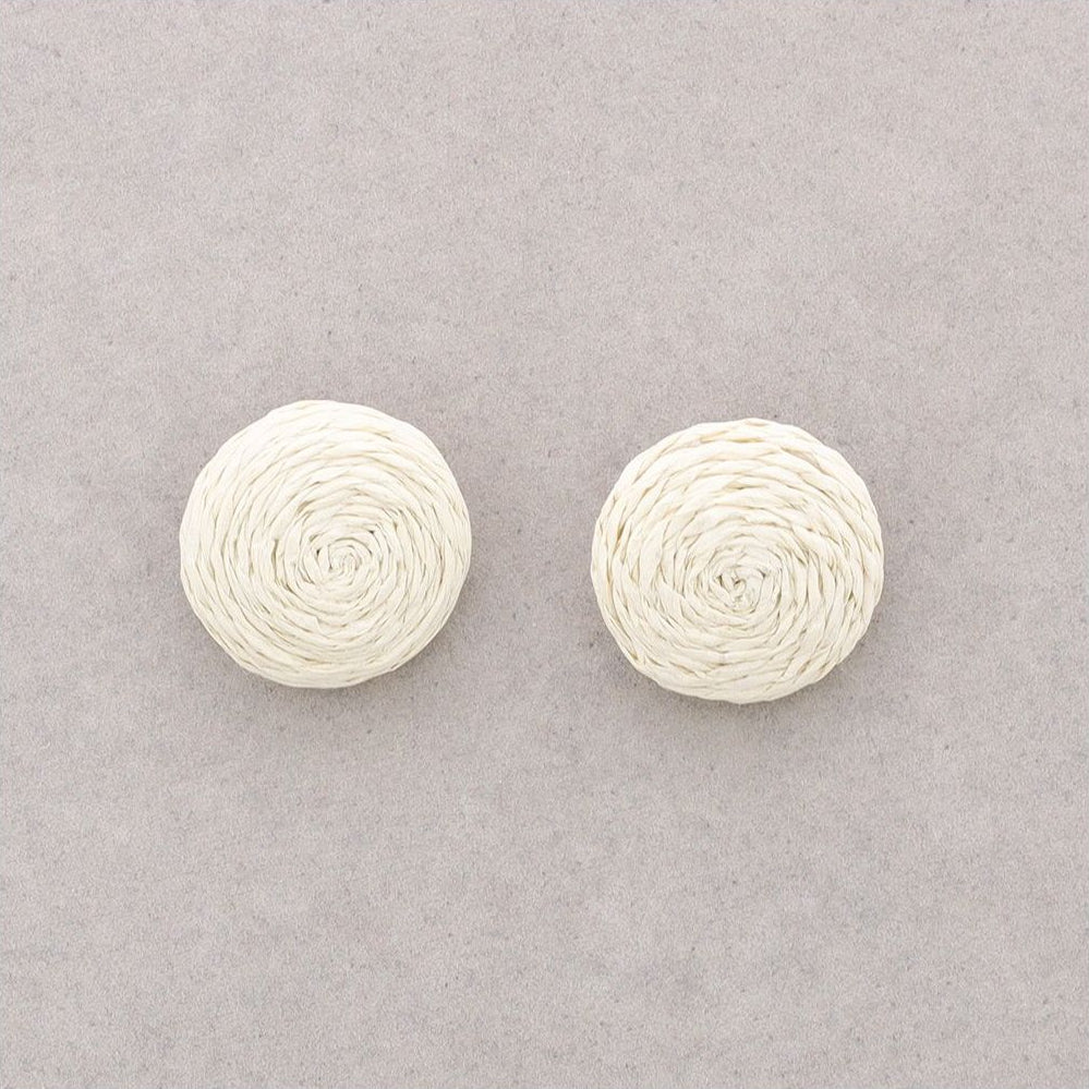 Orecchini in raffia