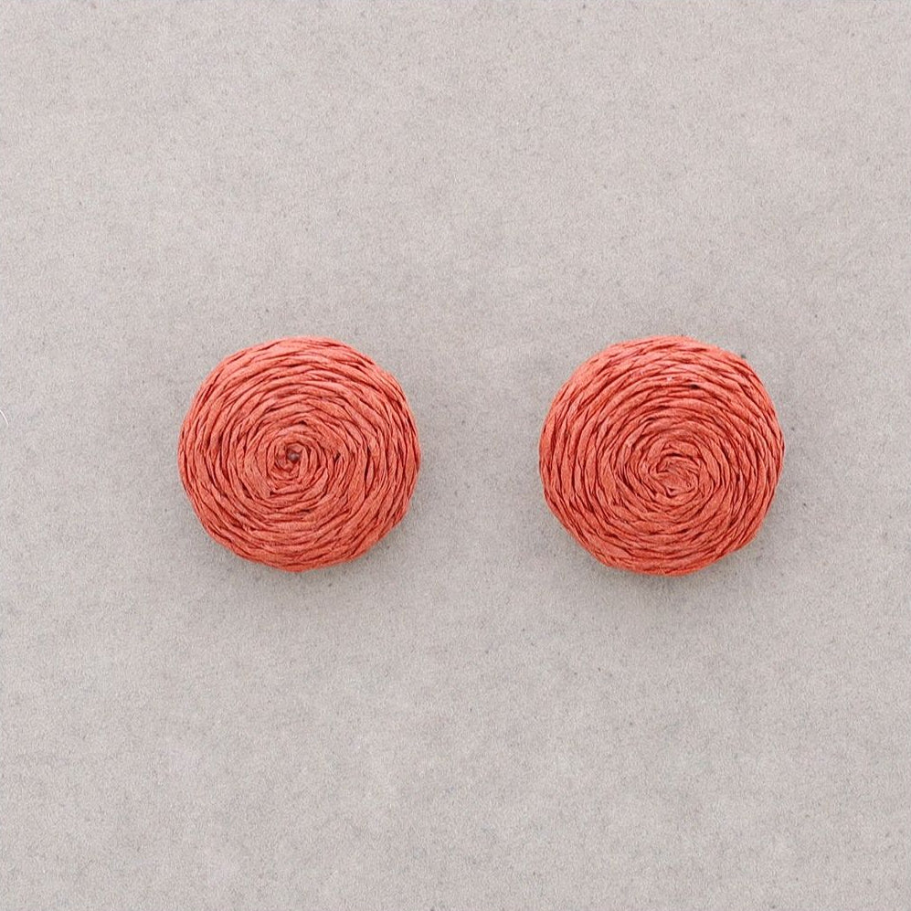 Orecchini in raffia