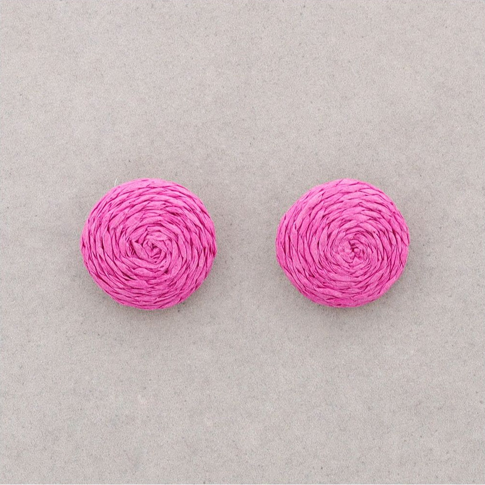 Orecchini in raffia