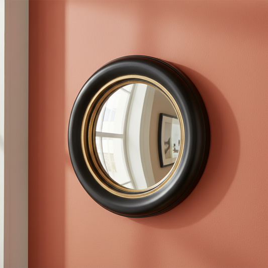 Specchio bordo oro Fisheye