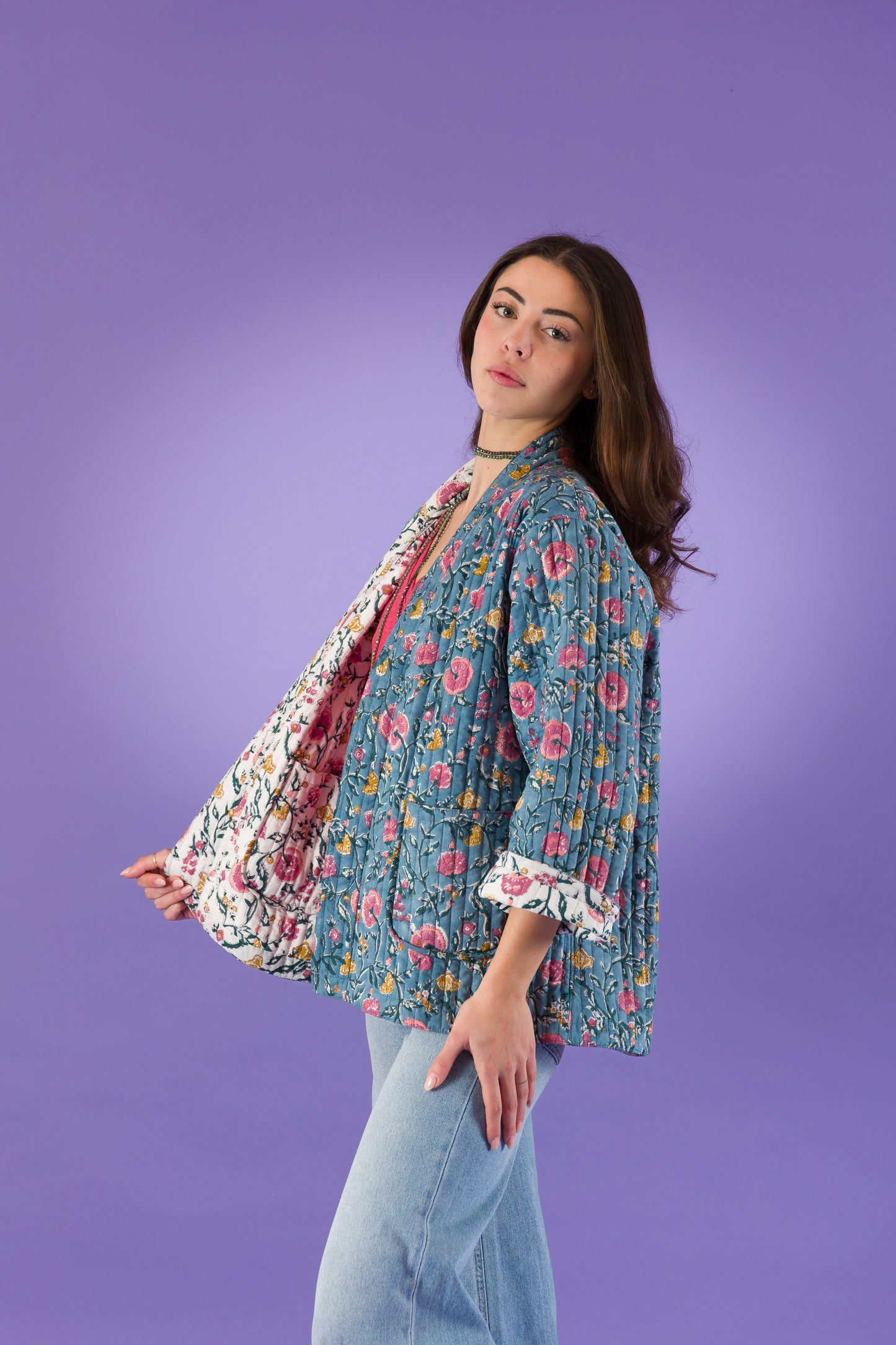 Giacca Kimono reversibile Davidia