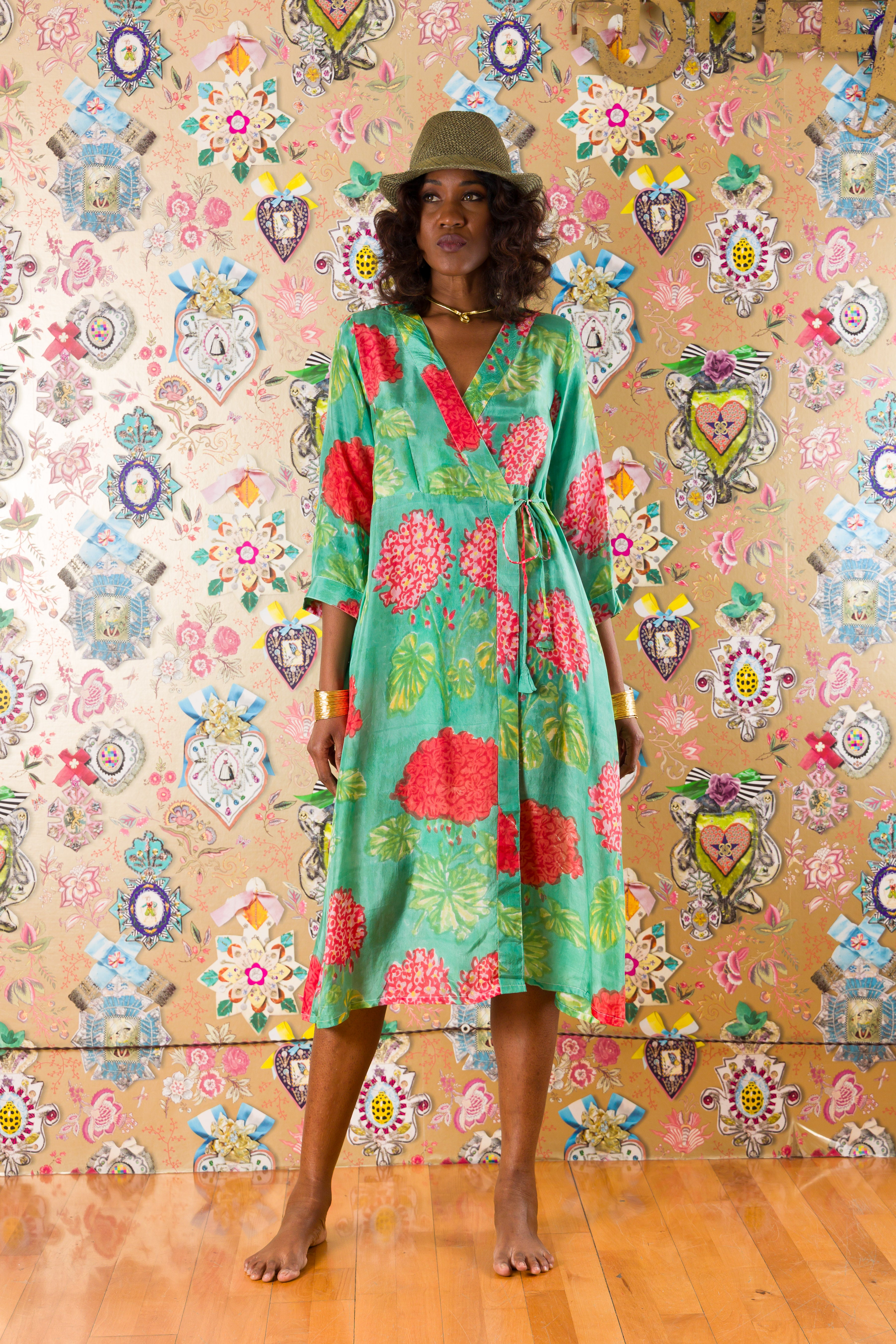 Abito Kimono Adelina in seta