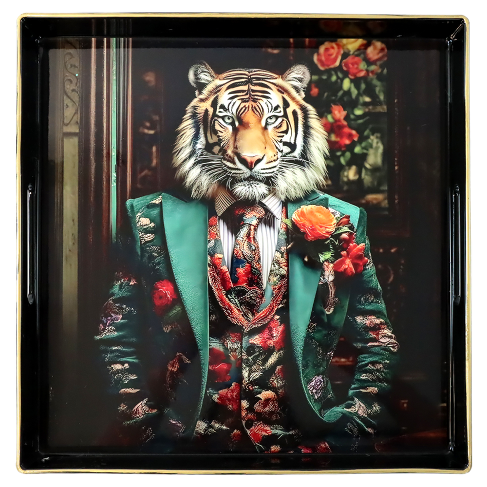 Vassoio quadrato Tigre