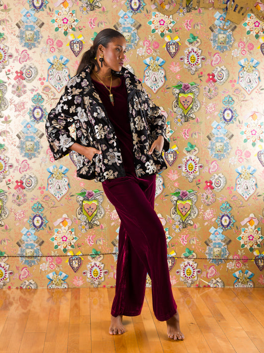 Giacca Lorca in velluto di seta