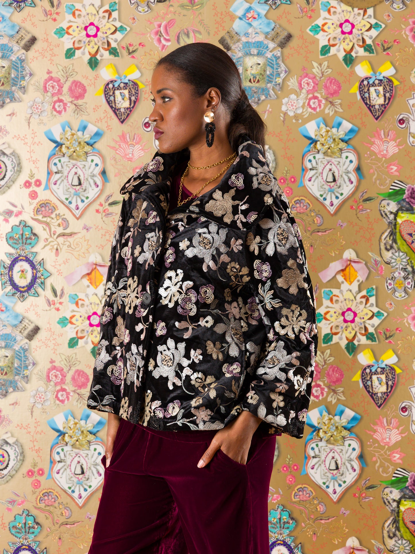 Giacca Lorca in velluto di seta