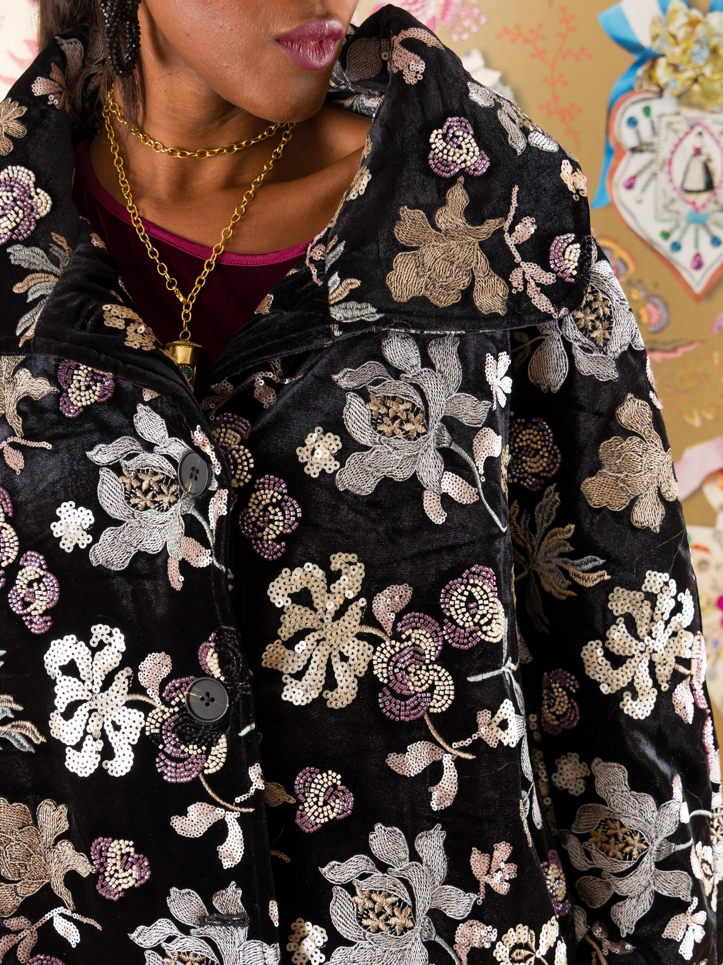 Giacca Lorca in velluto di seta