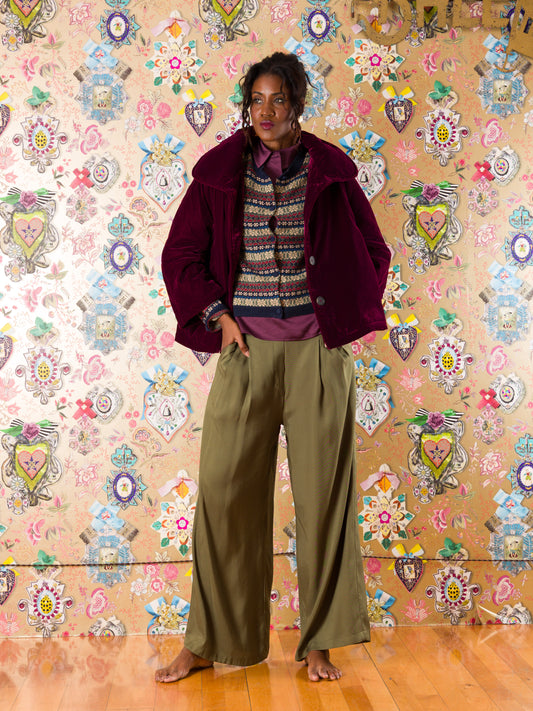 Giacca Lorca in velluto di seta