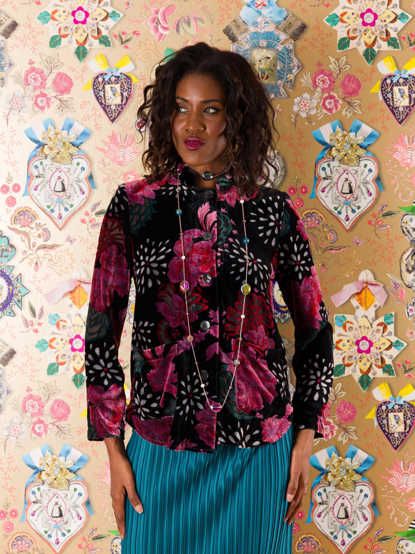 Giacca Manises in Velluto Devorè