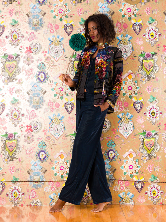 Giacca Manises in Velluto Devorè