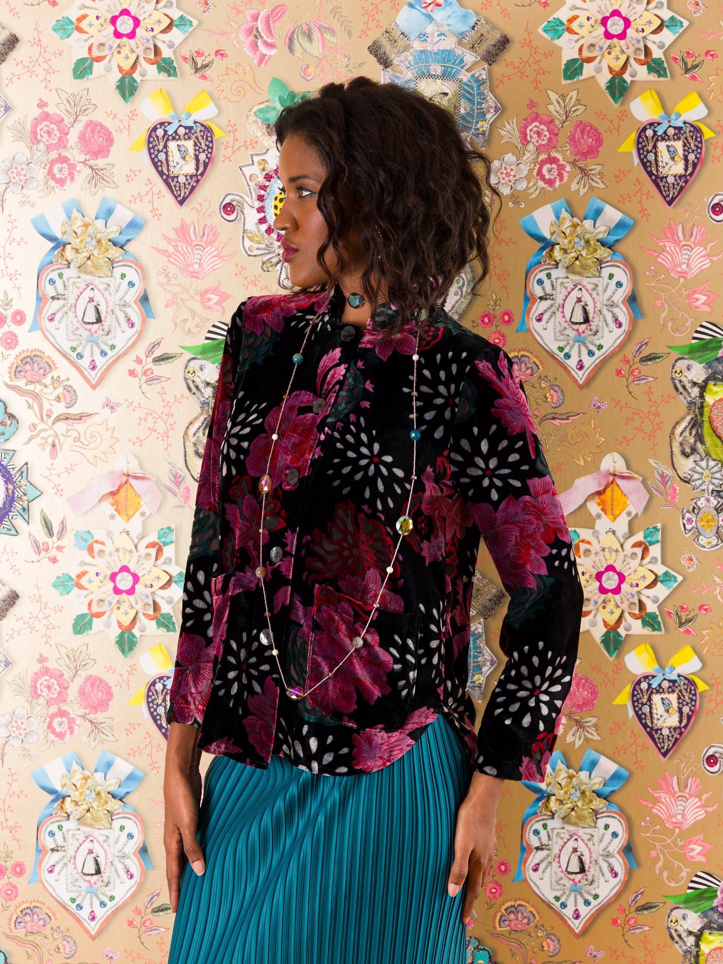 Giacca Manises in Velluto Devorè