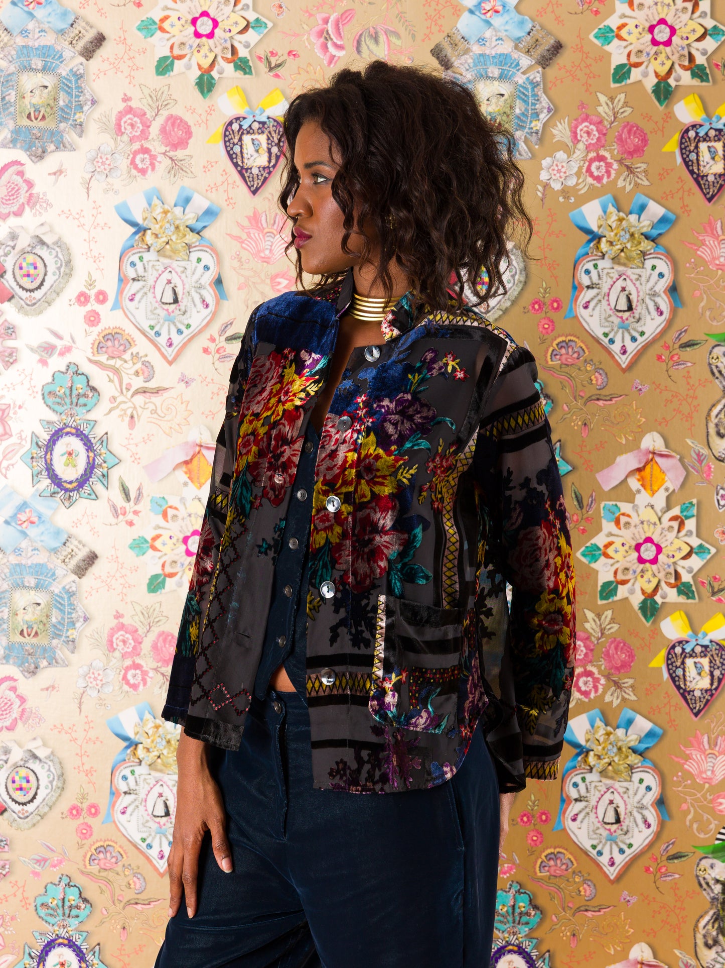 Giacca Manises in Velluto Devorè