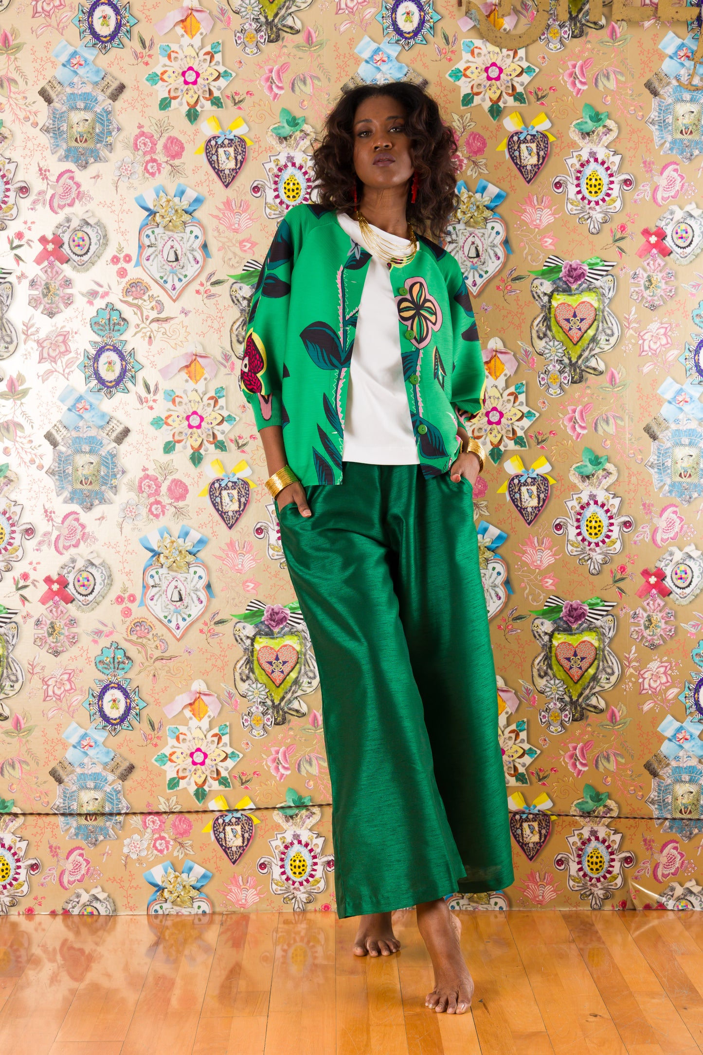 Giacca Pompelmo Crinkle